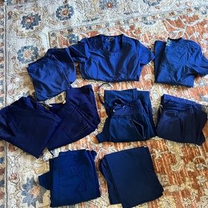 Navy scrubs lot size XS/s